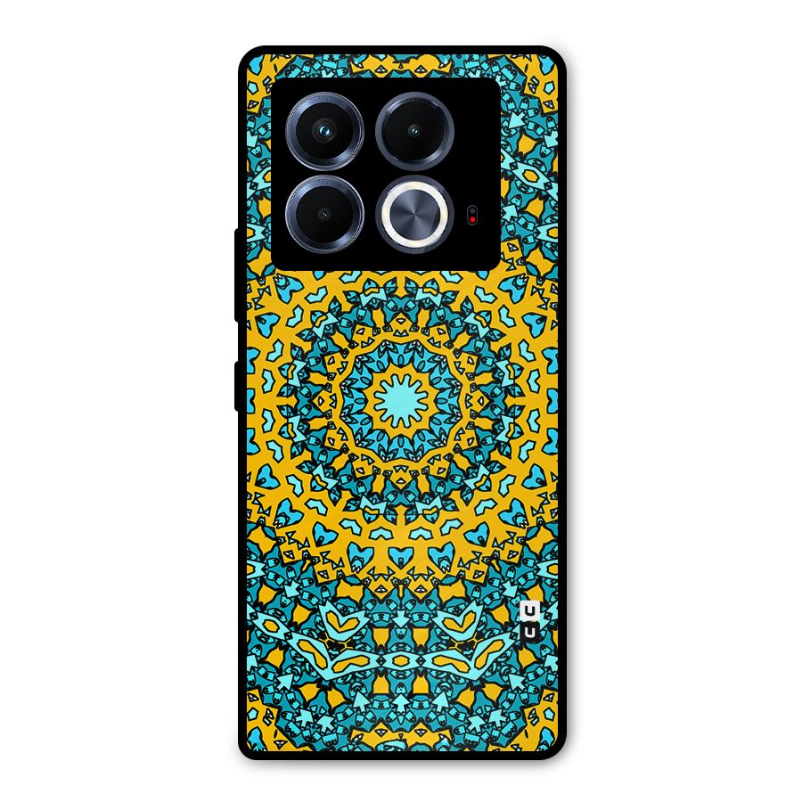 Digital Mandala Art Metal Back Case for Infinix Note 40 5G