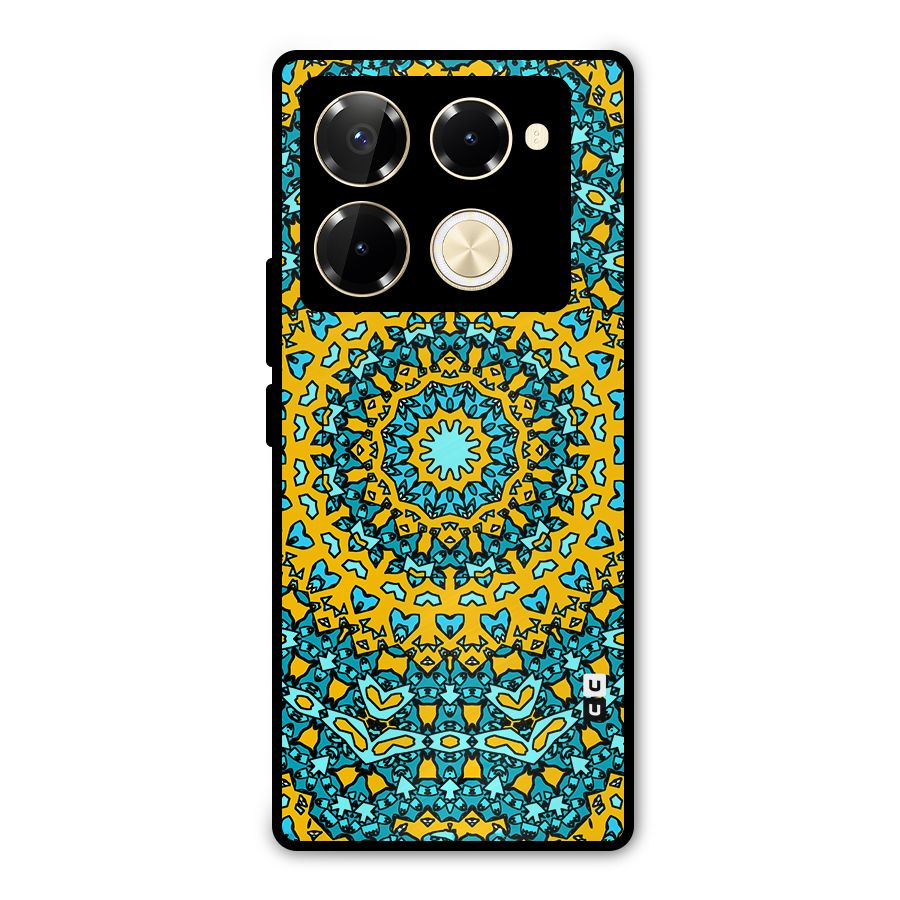 Digital Mandala Art Metal Back Case for Infinix Note 40 Pro