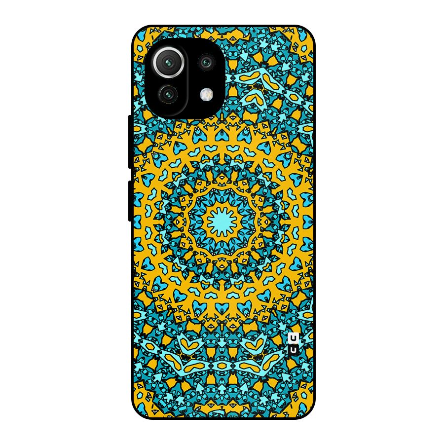 Digital Mandala Art Metal Back Case for Mi 11 Lite