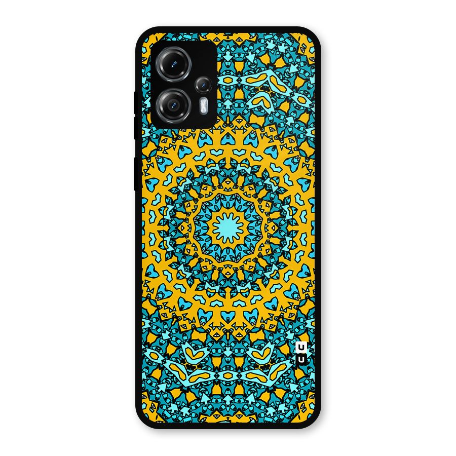 Digital Mandala Art Metal Back Case for Moto G13