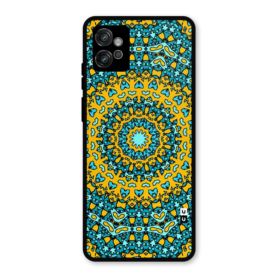 Digital Mandala Art Metal Back Case for Moto G32