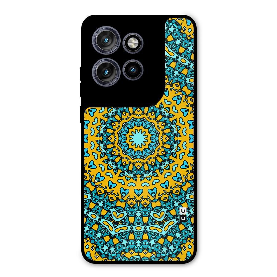 Digital Mandala Art Metal Back Case for Motorola Edge 50 Neo