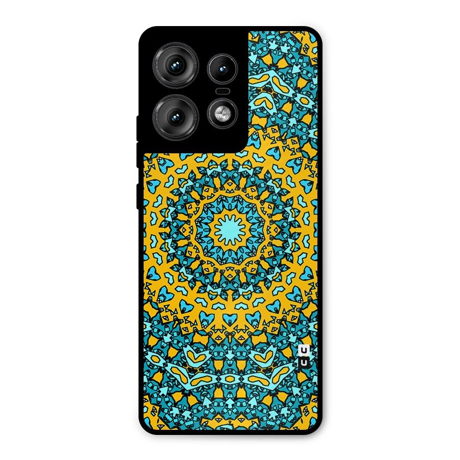 Digital Mandala Art Metal Back Case for Motorola Edge 50 Pro
