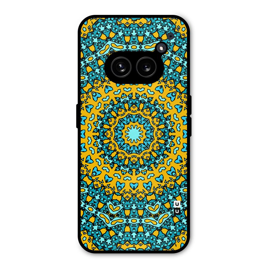 Digital Mandala Art Metal Back Case for Nothing Phone 2a Plus