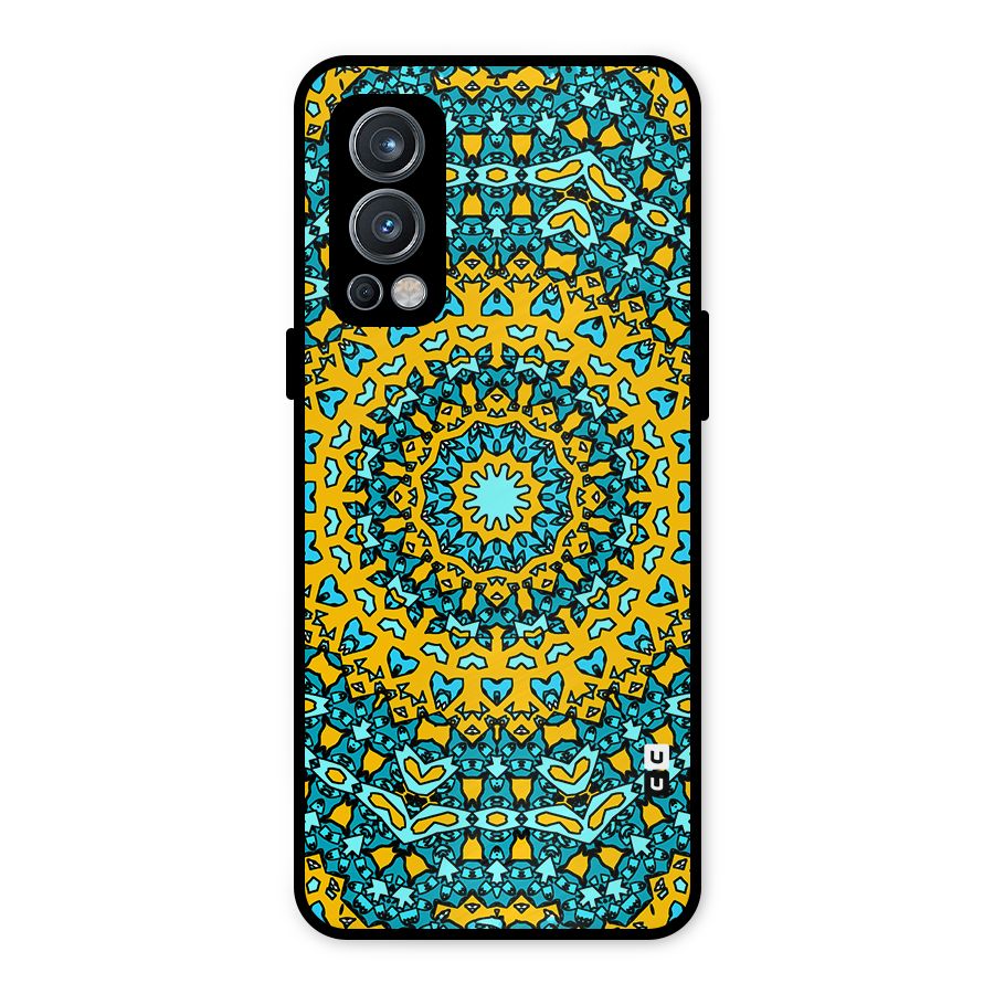 Digital Mandala Art Metal Back Case for OnePlus Nord 2 5G