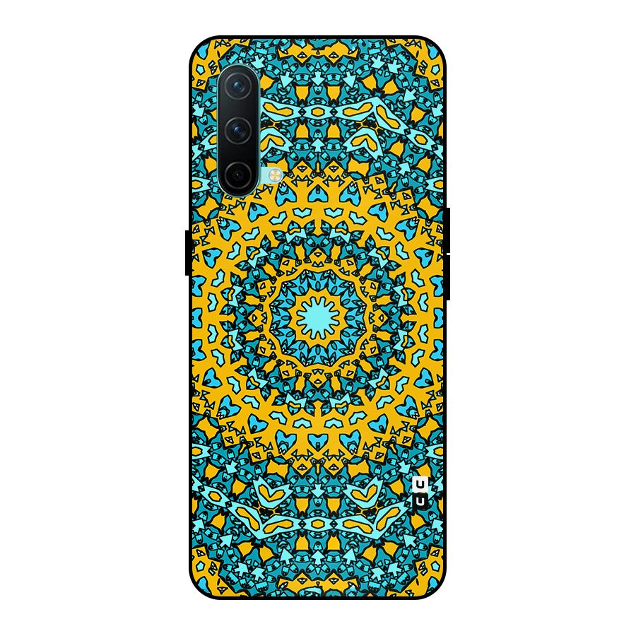 Digital Mandala Art Metal Back Case for OnePlus Nord CE 5G