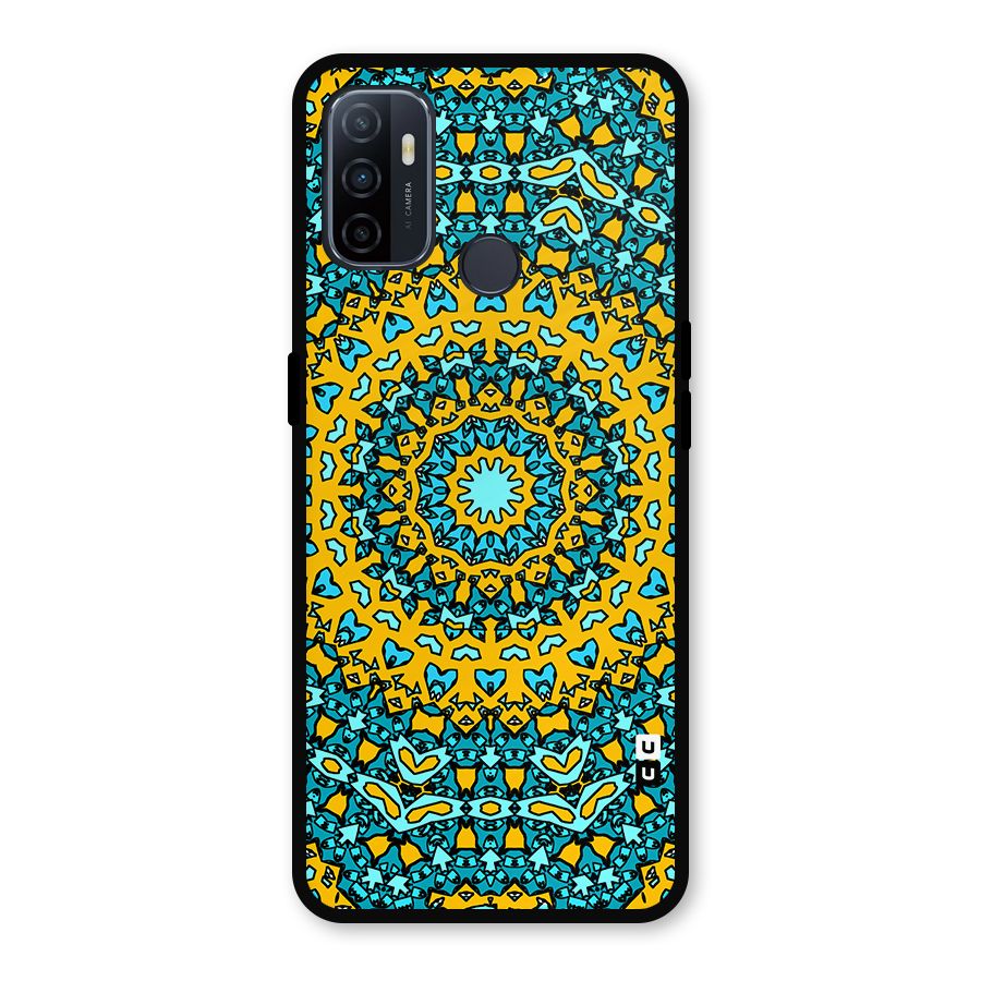 Digital Mandala Art Metal Back Case for Oppo A53