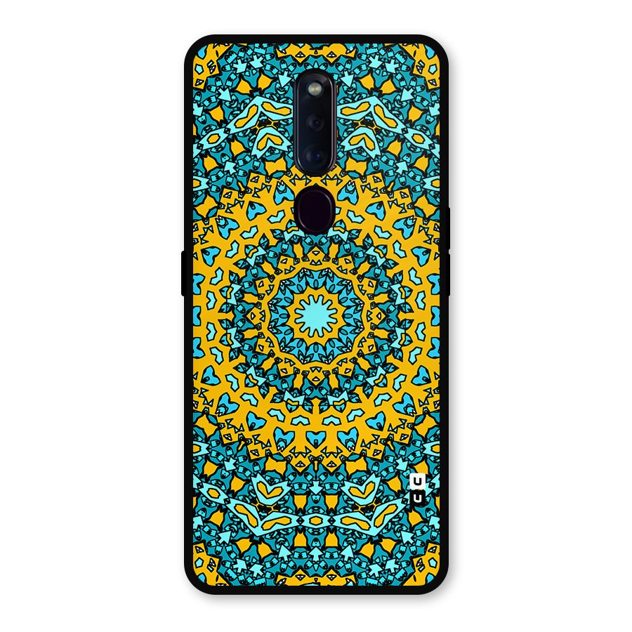 Digital Mandala Art Metal Back Case for Oppo F11 Pro