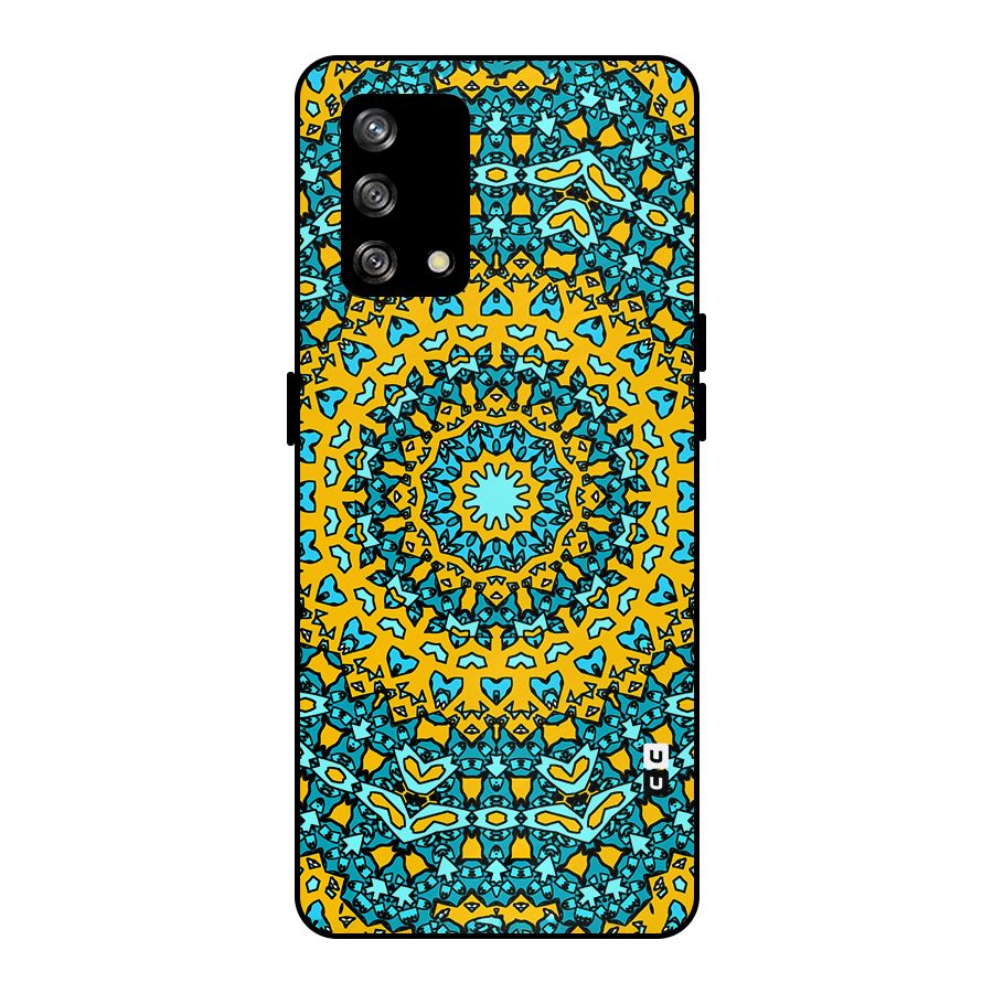 Digital Mandala Art Metal Back Case for Oppo F19