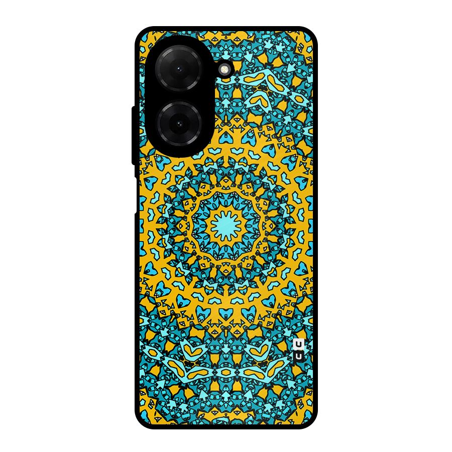 Digital Mandala Art Metal Back Case for Poco C71