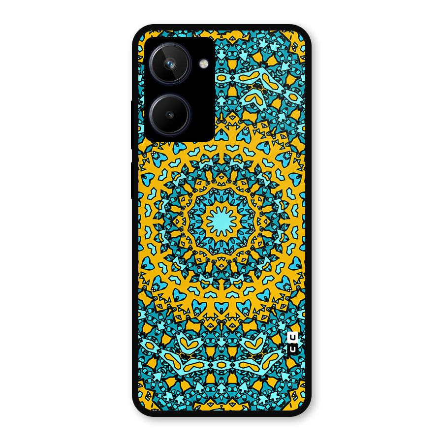 Digital Mandala Art Metal Back Case for Realme 10