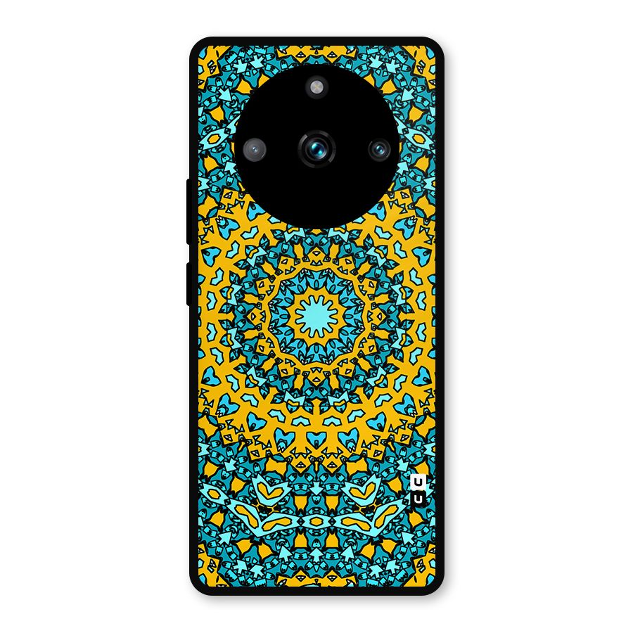 Digital Mandala Art Metal Back Case for Realme 11 Pro Plus