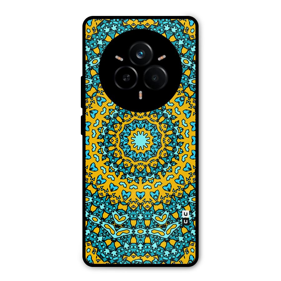Digital Mandala Art Metal Back Case for Realme 14 Pro