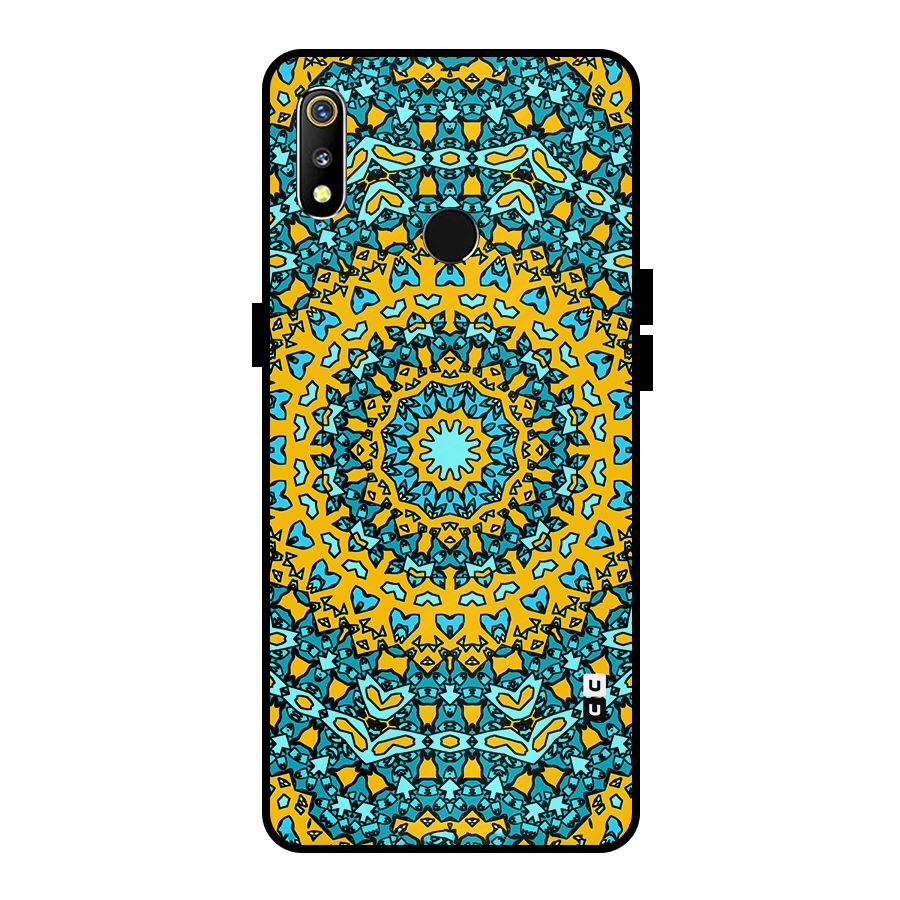 Digital Mandala Art Metal Back Case for Realme 3