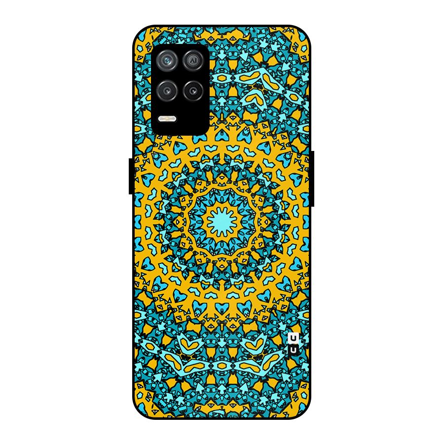 Digital Mandala Art Metal Back Case for Realme 9 5G