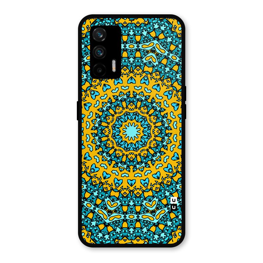 Digital Mandala Art Metal Back Case for Realme GT 5G
