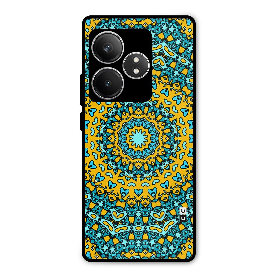 Digital Mandala Art Metal Back Case for Realme GT 6T