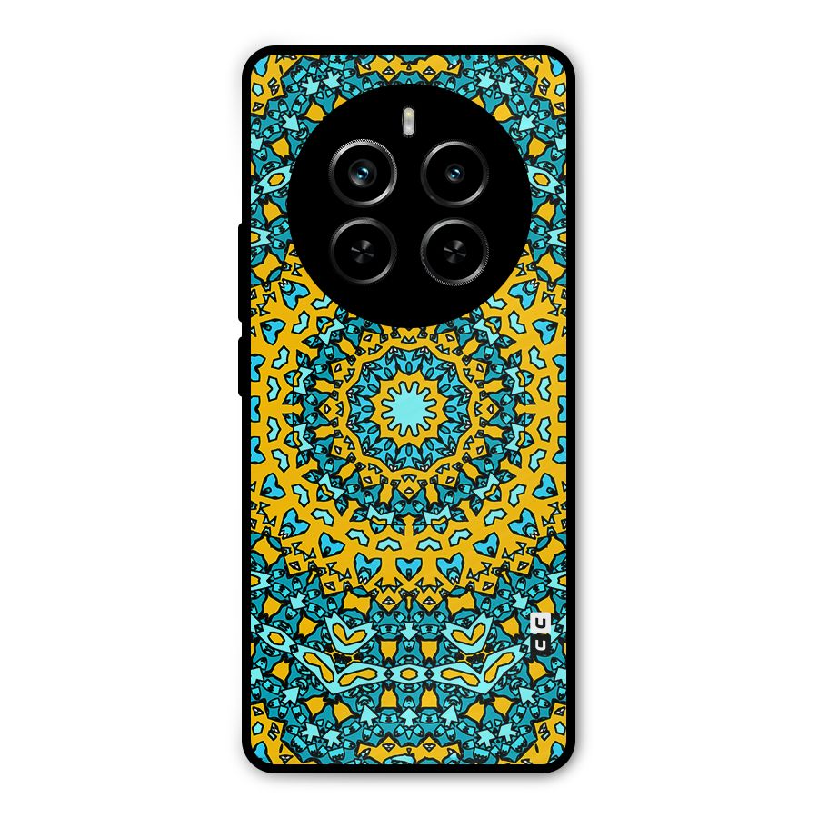 Digital Mandala Art Metal Back Case for Realme P1 Pro