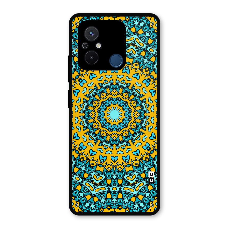 Digital Mandala Art Metal Back Case for Redmi 12C