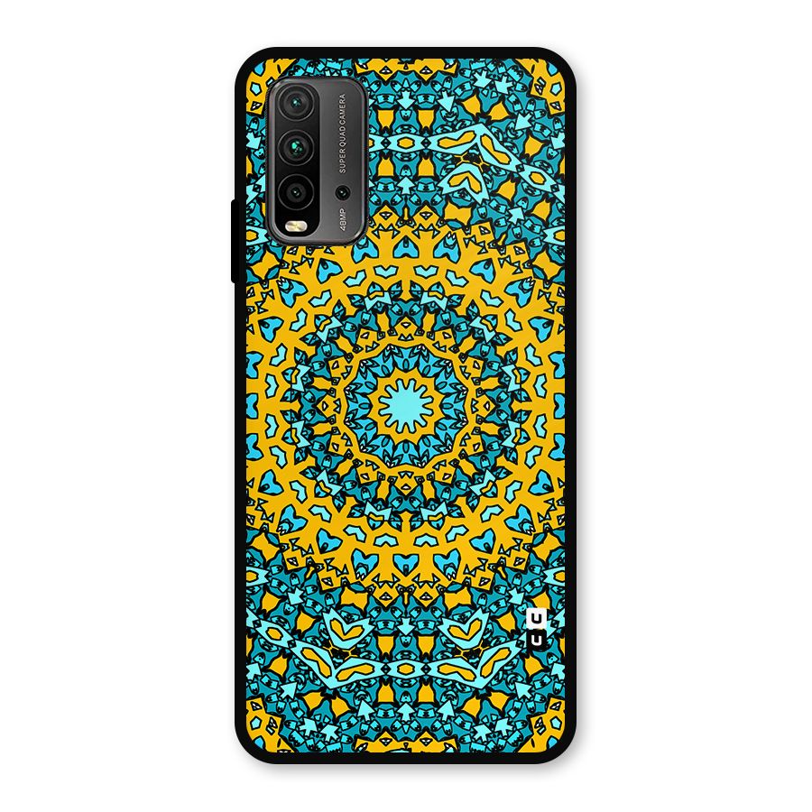Digital Mandala Art Metal Back Case for Redmi 9 Power