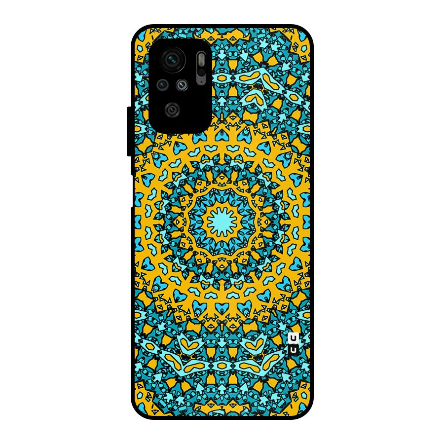 Digital Mandala Art Metal Back Case for Redmi Note 10S