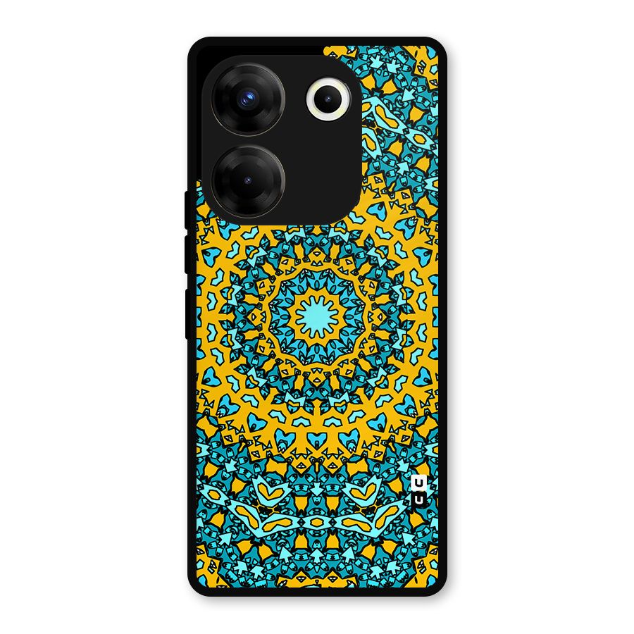 Digital Mandala Art Metal Back Case for Tecno Camon 20 Pro