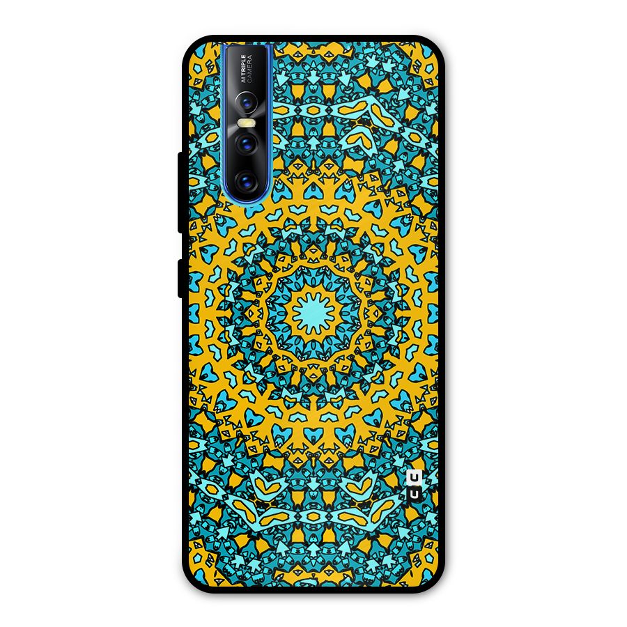 Digital Mandala Art Metal Back Case for Vivo V15 Pro
