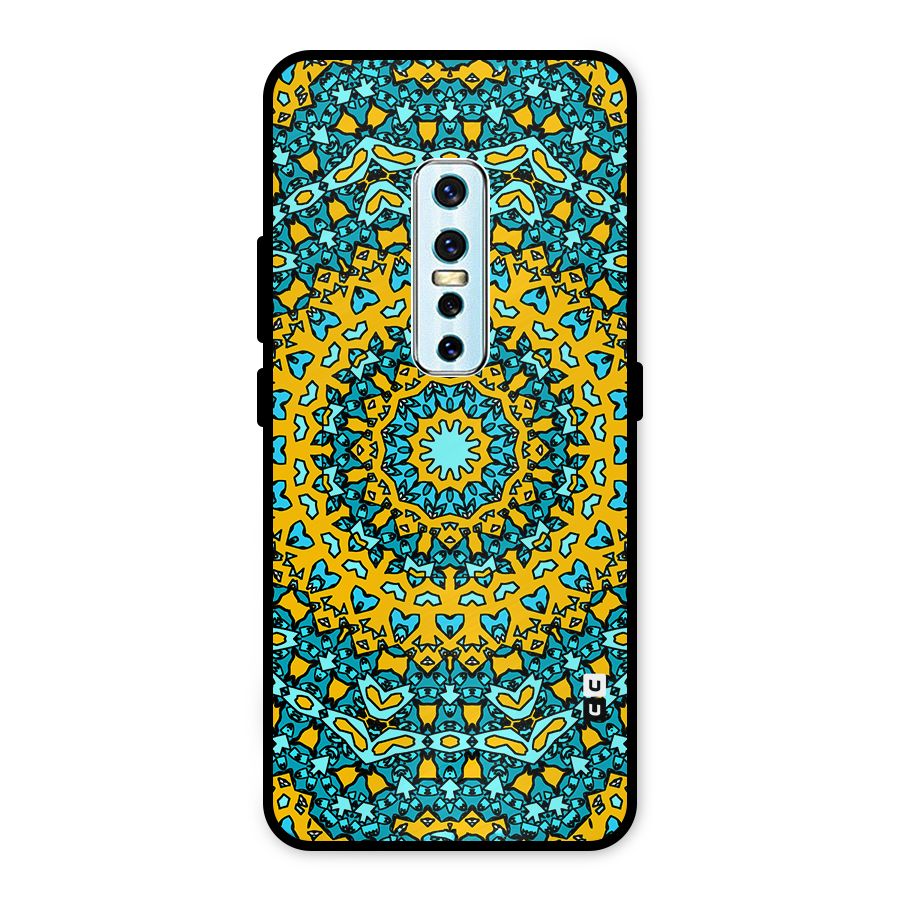 Digital Mandala Art Metal Back Case for Vivo V17 Pro