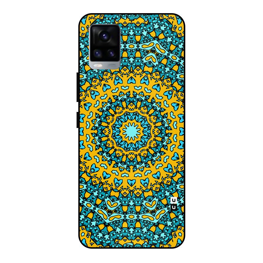 Digital Mandala Art Metal Back Case for Vivo V20