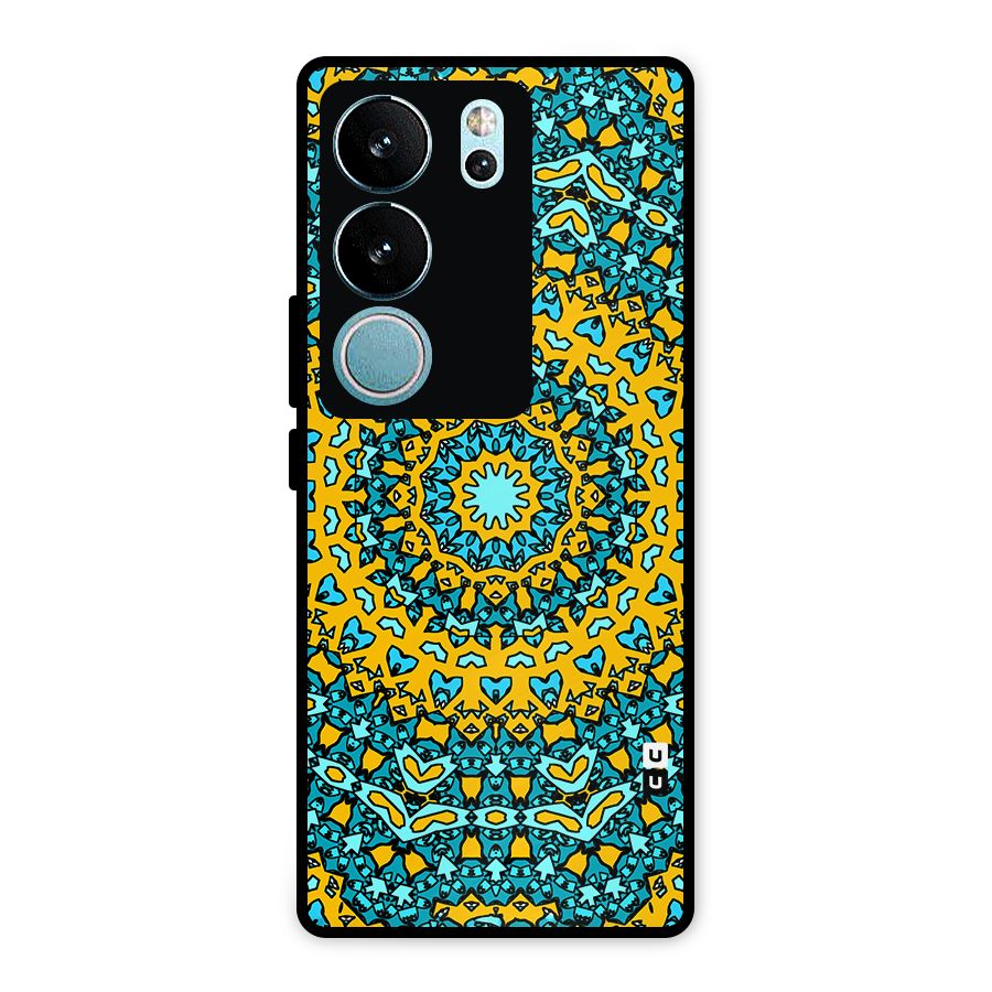 Digital Mandala Art Metal Back Case for Vivo V29