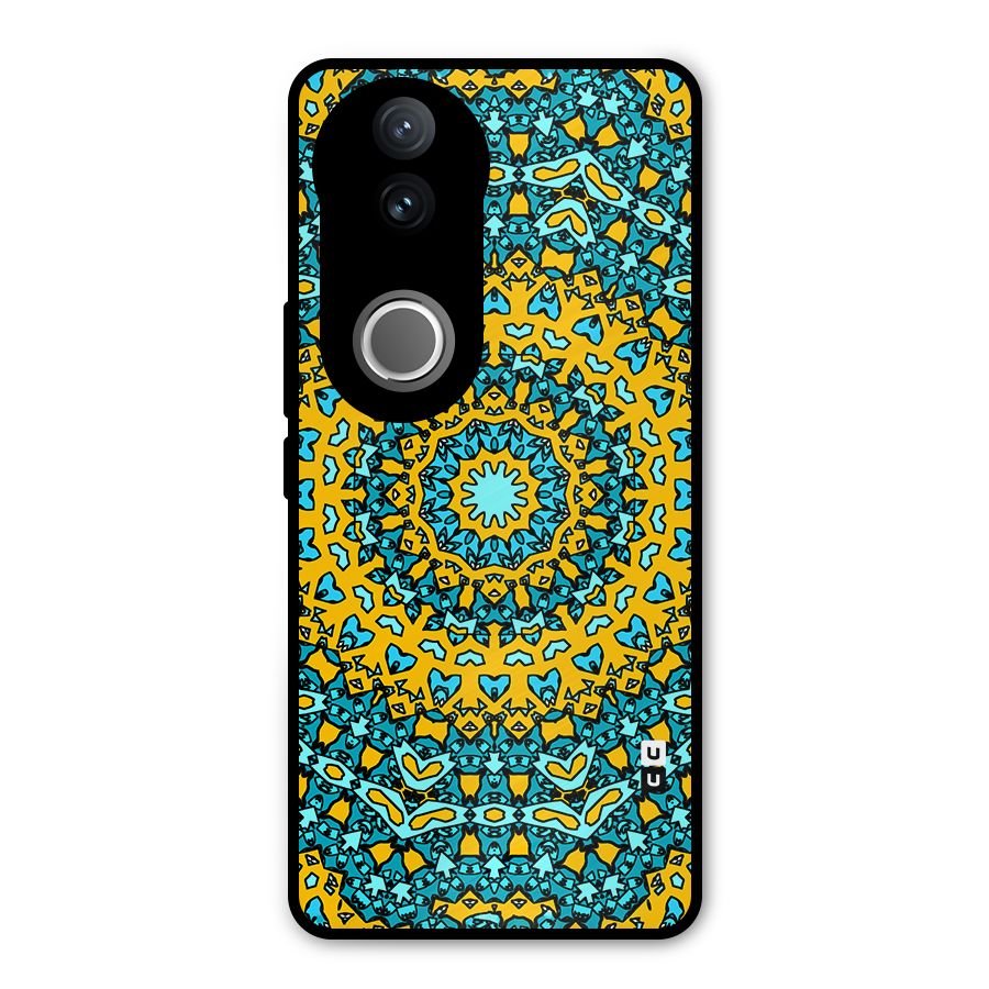 Digital Mandala Art Metal Back Case for Vivo V50