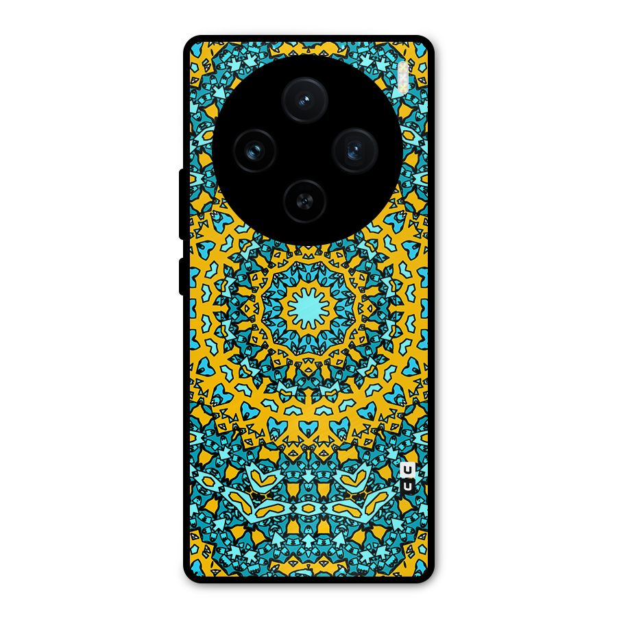 Digital Mandala Art Metal Back Case for Vivo X100