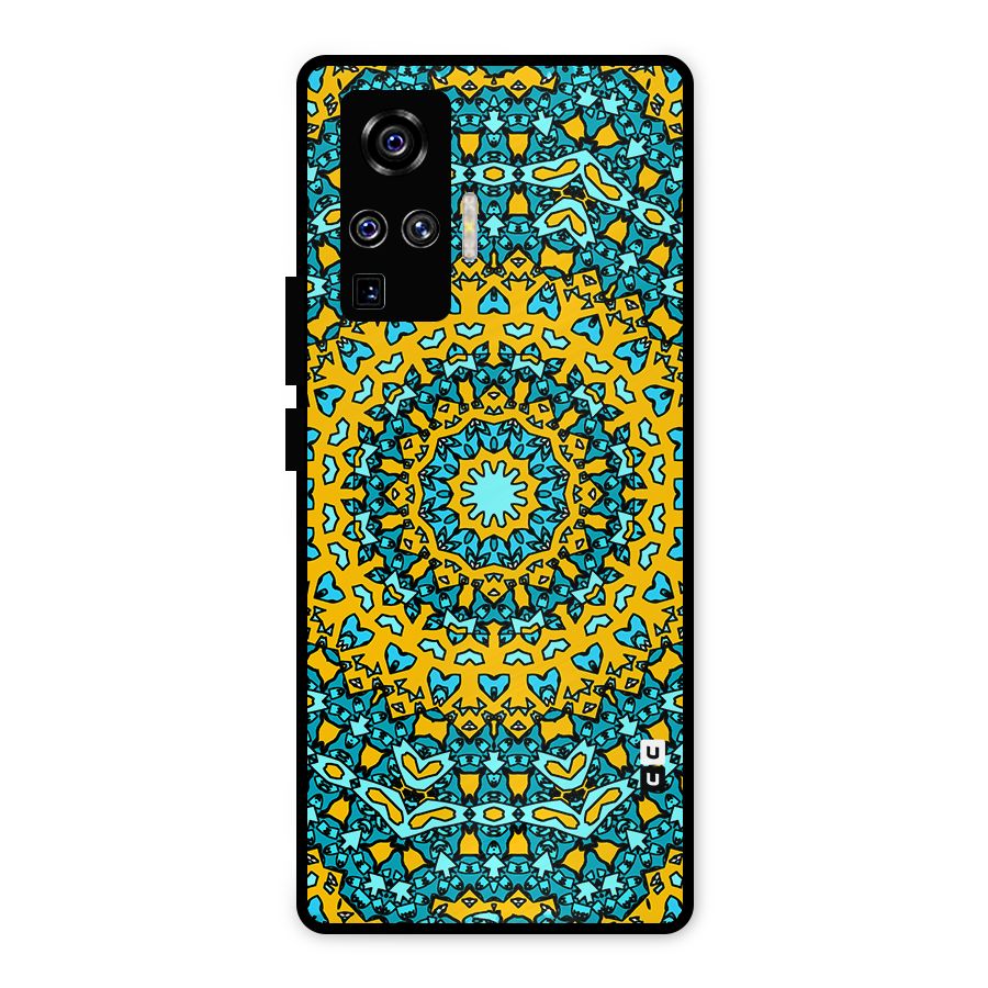 Digital Mandala Art Metal Back Case for Vivo X50 Pro
