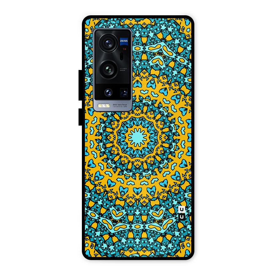 Digital Mandala Art Metal Back Case for Vivo X60 Pro Plus