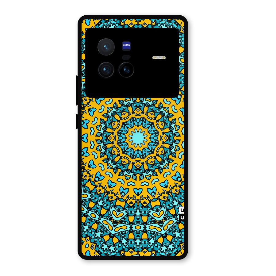 Digital Mandala Art Metal Back Case for Vivo X80