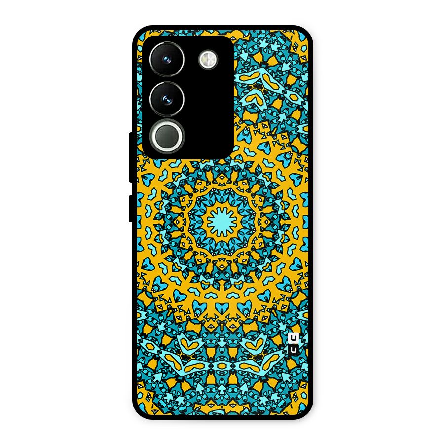 Digital Mandala Art Metal Back Case for Vivo Y200