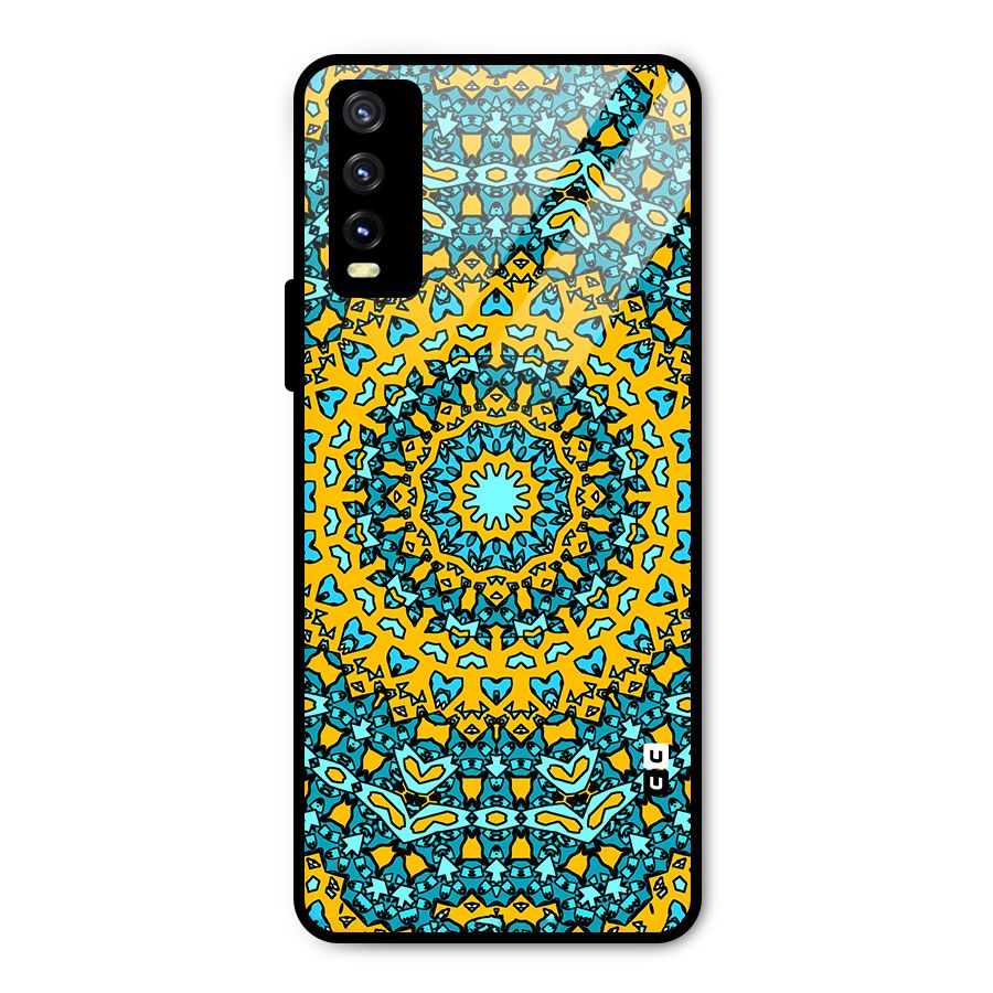Digital Mandala Art Metal Back Case for Vivo Y20g