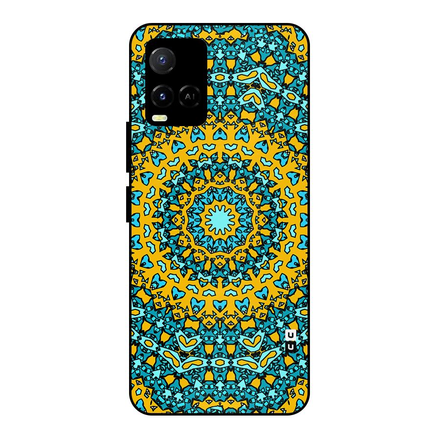 Digital Mandala Art Metal Back Case for Vivo Y21