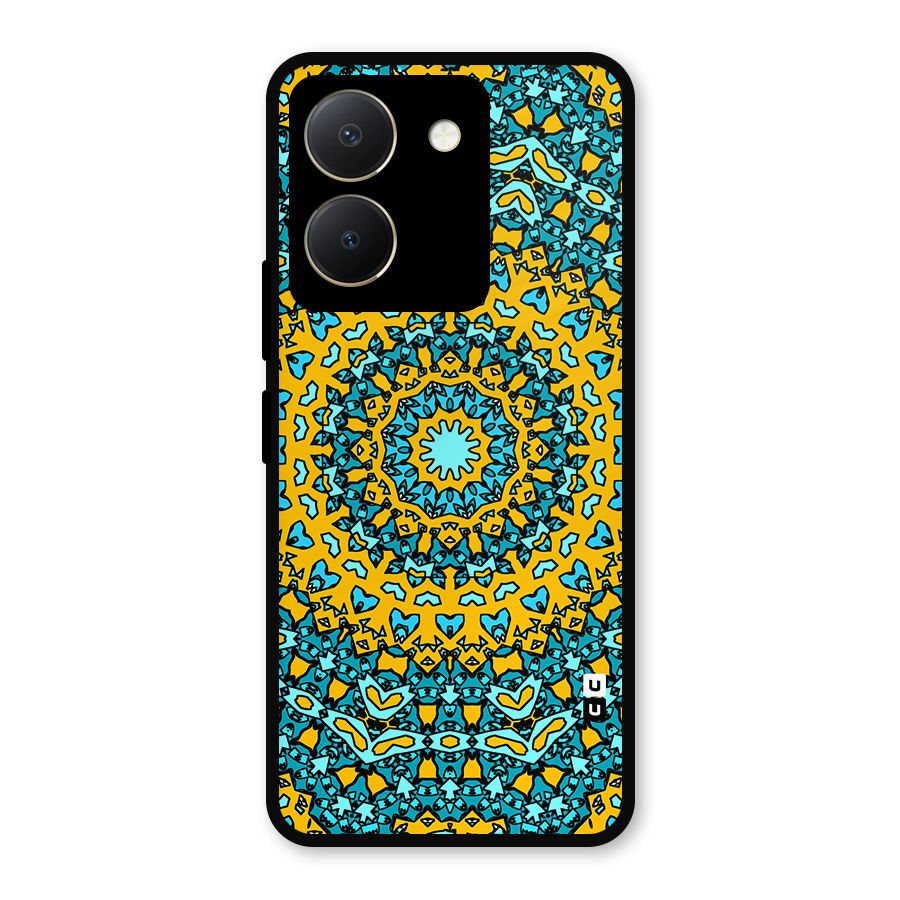 Digital Mandala Art Metal Back Case for Vivo Y36
