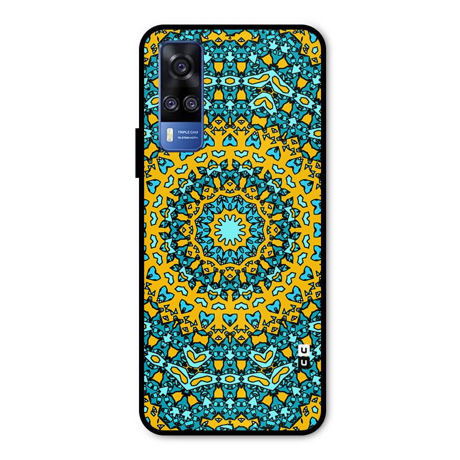 Digital Mandala Art Metal Back Case for Vivo Y51A