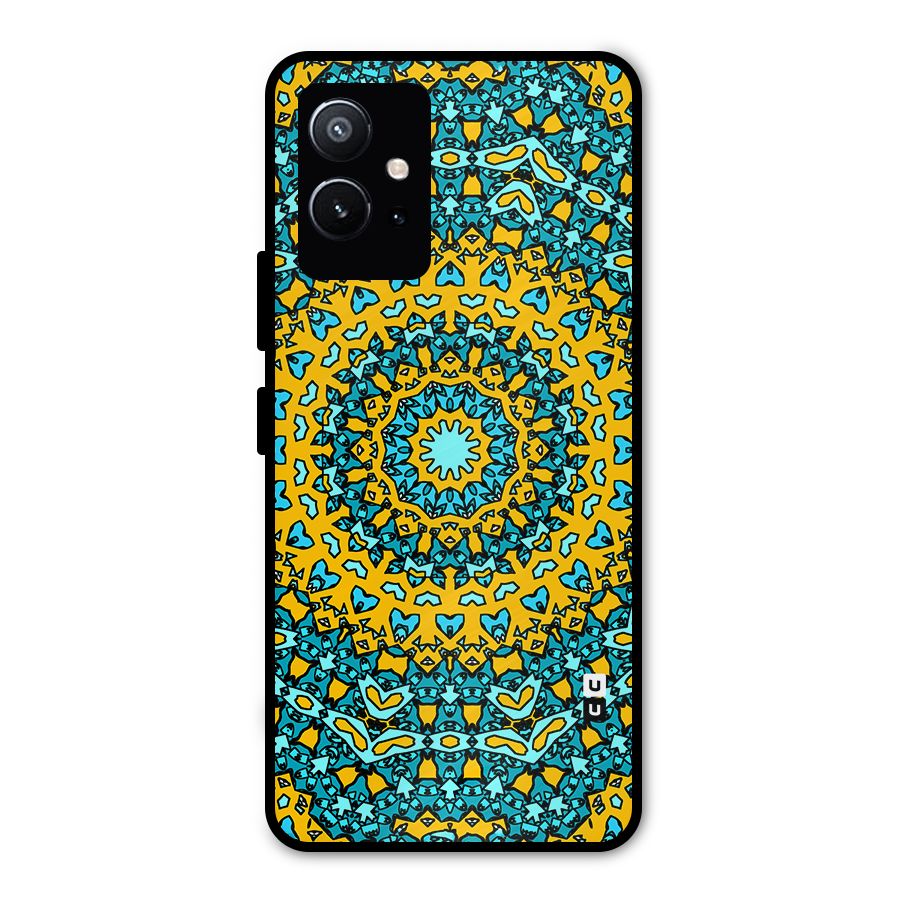 Digital Mandala Art Metal Back Case for Vivo Y75 5G