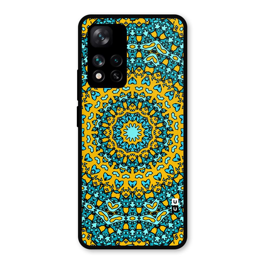 Digital Mandala Art Metal Back Case for Xiaomi 11i Hypercharge 5G