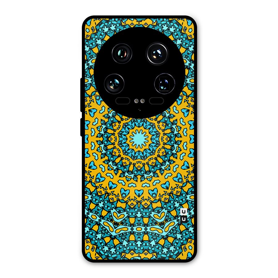 Digital Mandala Art Metal Back Case for Xiaomi 14 Ultra