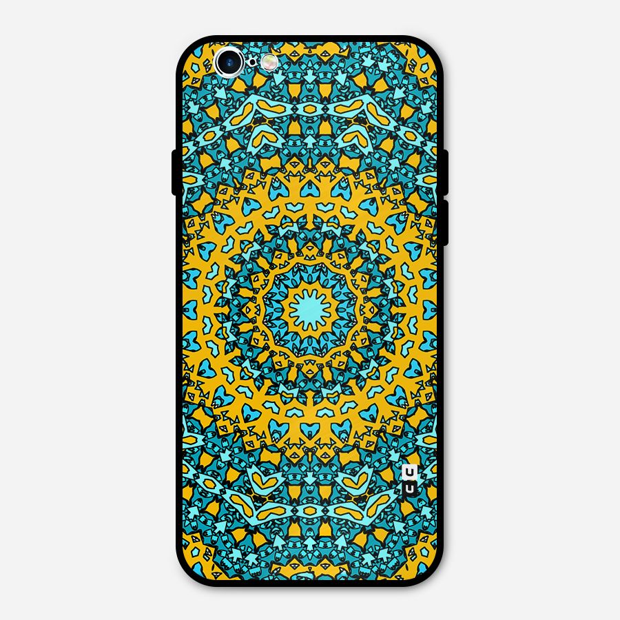 Digital Mandala Art Metal Back Case for iPhone 6 6s
