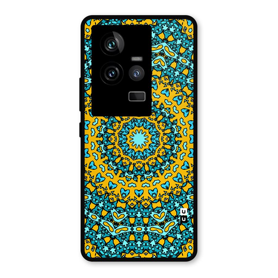 Digital Mandala Art Metal Back Case for iQOO 11 5G