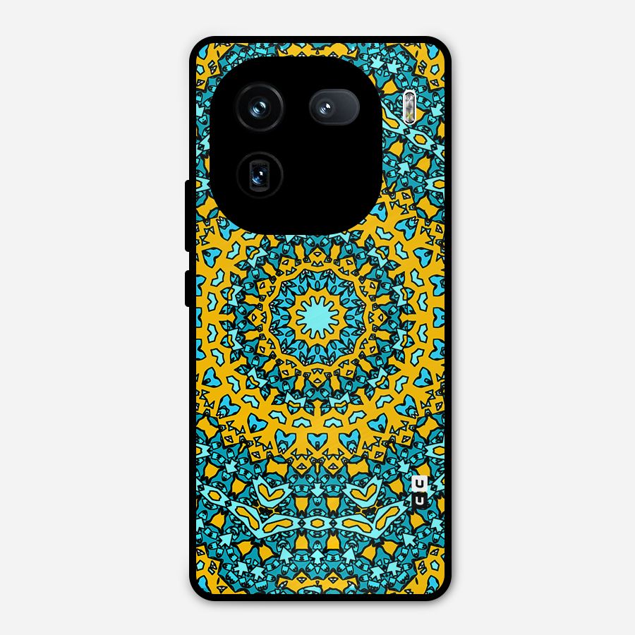 Digital Mandala Art Metal Back Case for iQOO 12