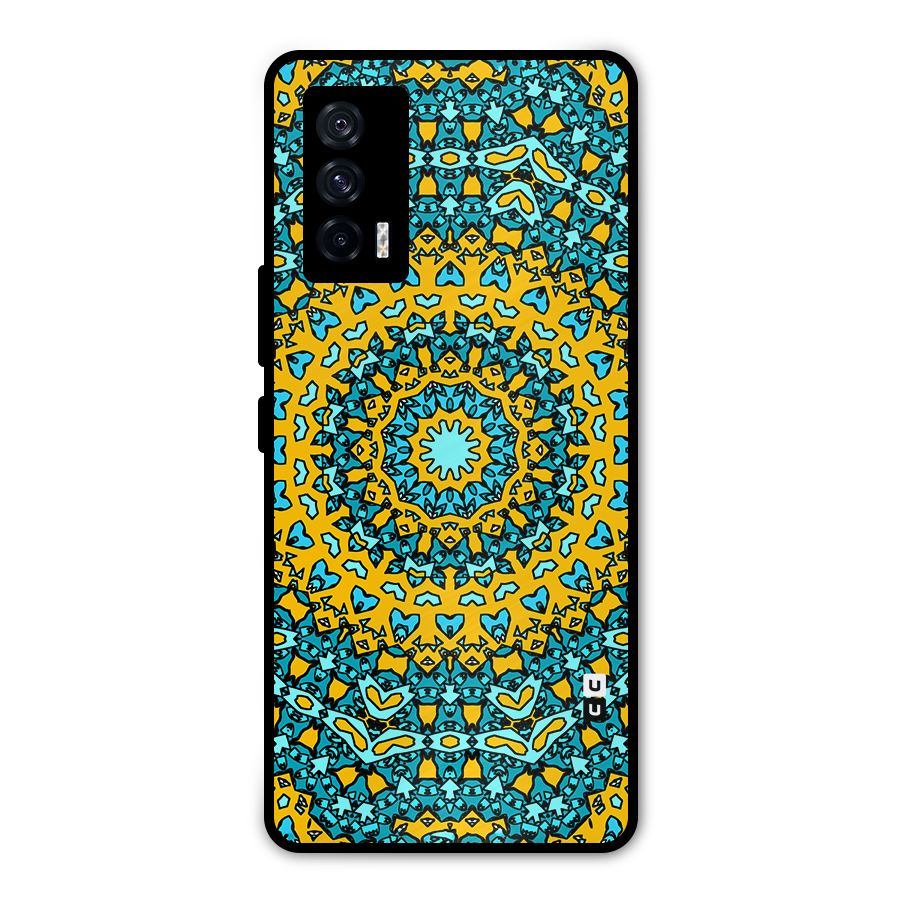 Digital Mandala Art Metal Back Case for iQOO 7 5G