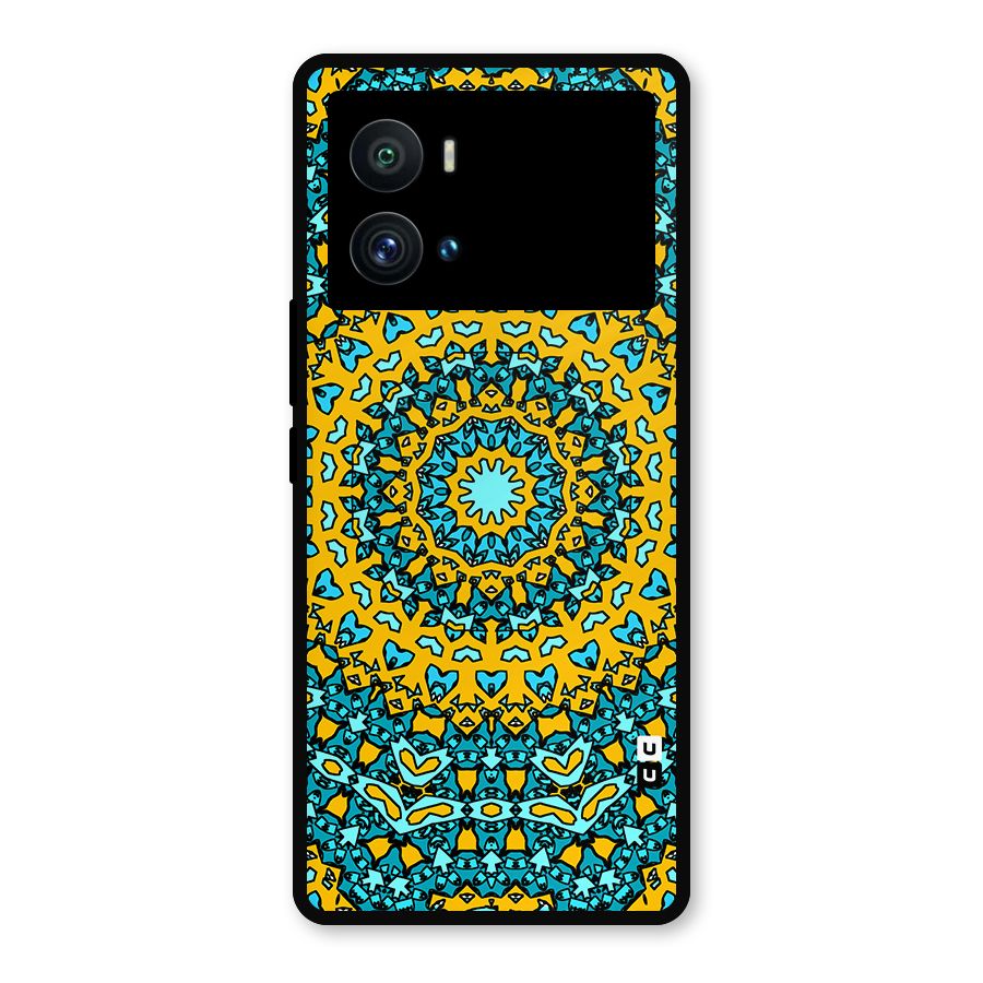 Digital Mandala Art Metal Back Case for iQOO 9 Pro
