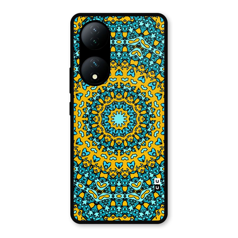Digital Mandala Art Metal Back Case for iQOO Z7