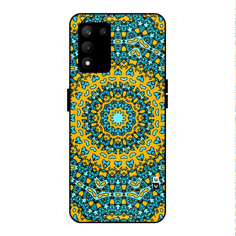 Digital Mandala Art Metal Back Case for realme 9 5G SE